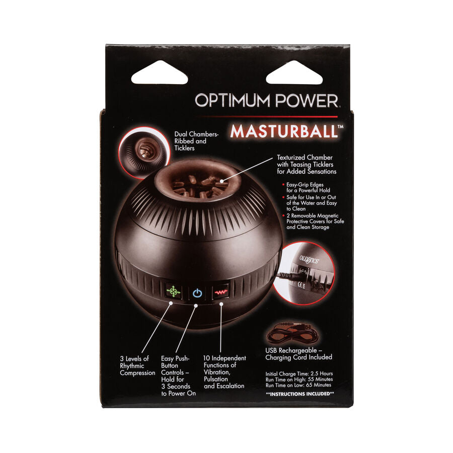 Masturbador Optimum Power com Vibração e Compressão Personalizável