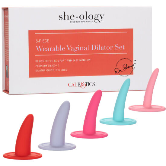 Kit de Dilatadores Vaginais e Anais Multicolor com 5 Peças