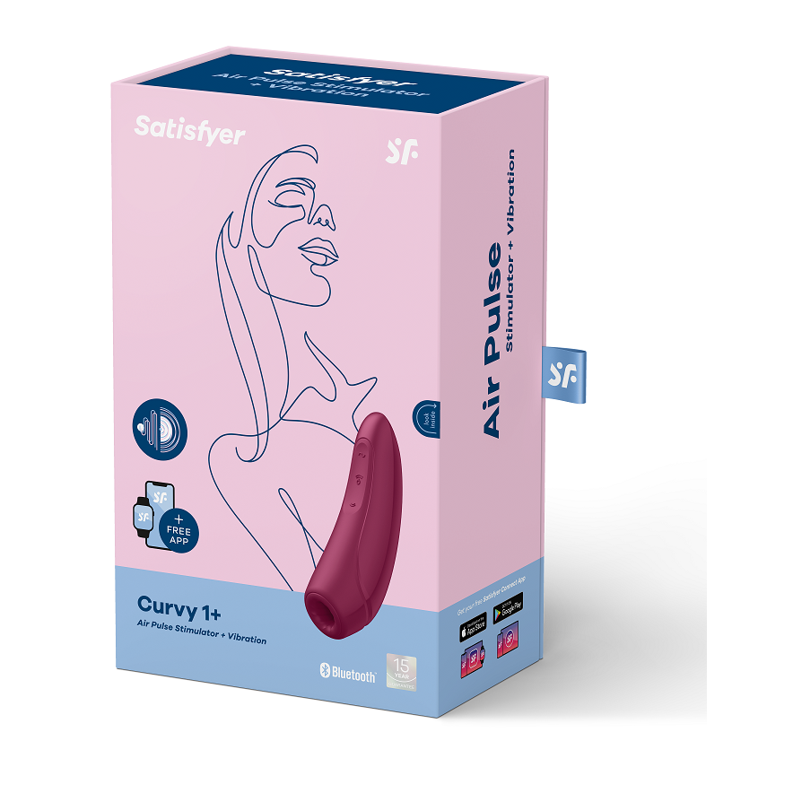 Curvy 1+ Vibrador Clitoriano com Ondas de Pressão e Vibração