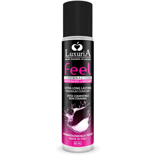 Lubrificante Anal Luxuria Feel à Base de Água 60ml