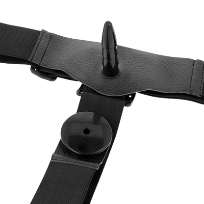 Harness Attraction Arnês com Dildo Duplo Wayne 16.5 cm - Dupla Penetração.