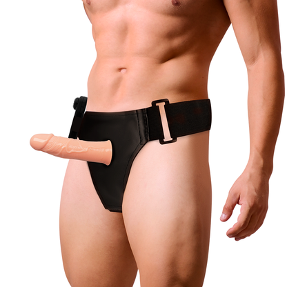 Arnês Oco com Vibrador HARNESS ATTRACTION Gregory 16.5 cm para aumento e prazer.