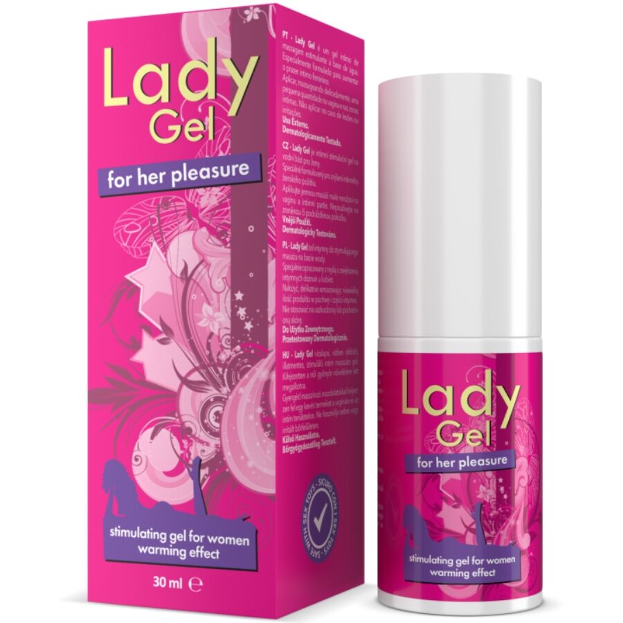 Gel Estimulante Lady Gel Efeito de Calor Ella 30 ml