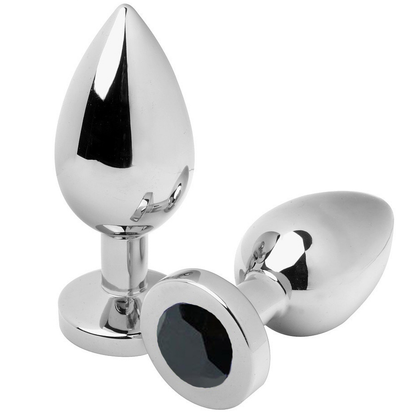 Plug Anal Diamante Preto Médio 7,62cm