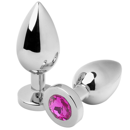 Plug Anal Diamante Rosa Médio 7,62cm