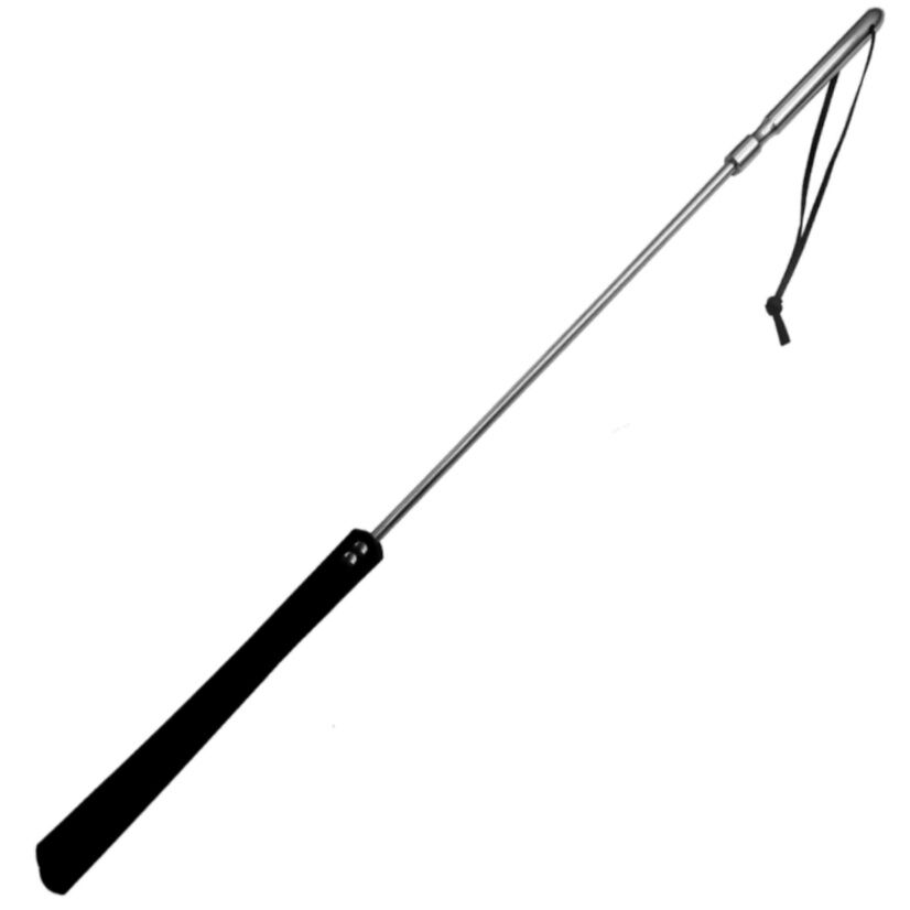 Chicote Couro e Metal 70cm