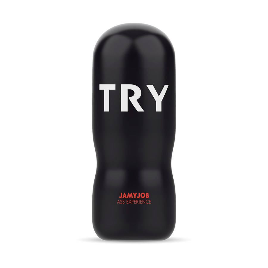 Masturbador masculino JAMYJOB mostrando sua textura interna e design ergonómico
