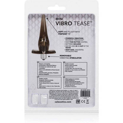 Plug Anal Vibratório Mini Tease Preto