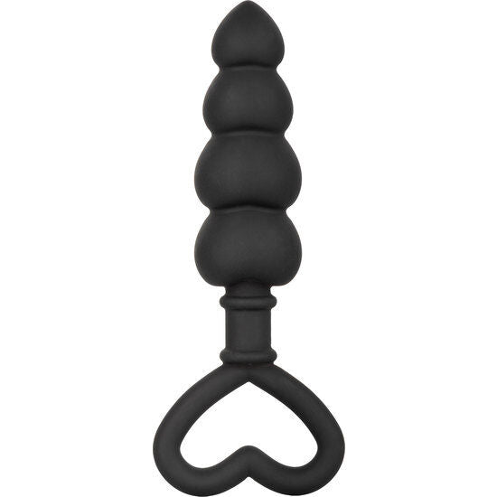 Sonda Anal de Silicone com Alça em Coração 11.5 cm
