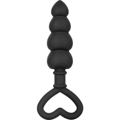 Sonda Anal de Silicone com Alça em Coração 11.5 cm