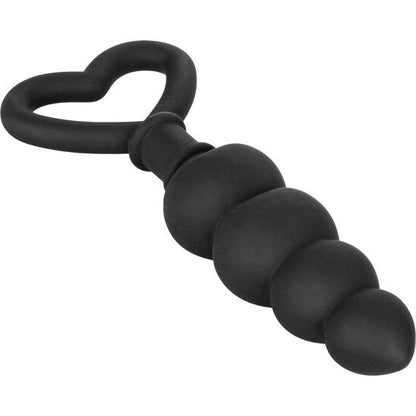 Sonda Anal de Silicone com Alça em Coração 11.5 cm