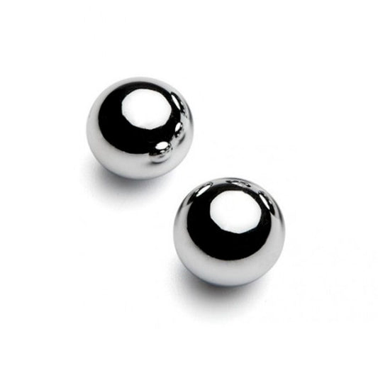 Close-up of the METAL HARD Conjunto de Bolas Magnéticas 10mm, showing its compact size and metallic finish for intense sensation.