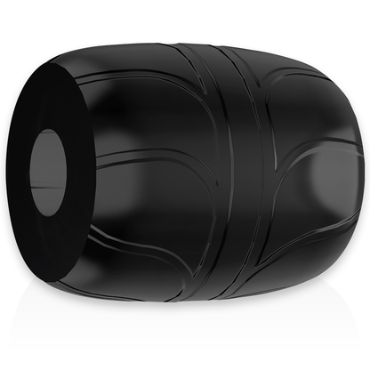 Detalhe do Anel Peniano POWERING TPE 5 cm Preto, mostrando sua flexibilidade e design ergonómico.
