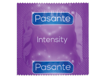 Preservativos Pasante Pontos e Nervuras Intensity 3 Unidades, para prazer e segurança.