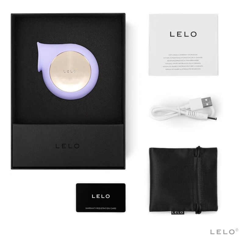 LELO Estimulador de Clitóris Sila Lilac com Ondas Sônicas para prazer feminino