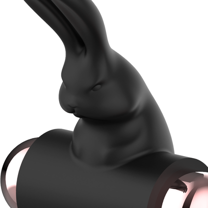 Anel vibratório COQUETTE CHIC DESIRE em preto e ouro para casais