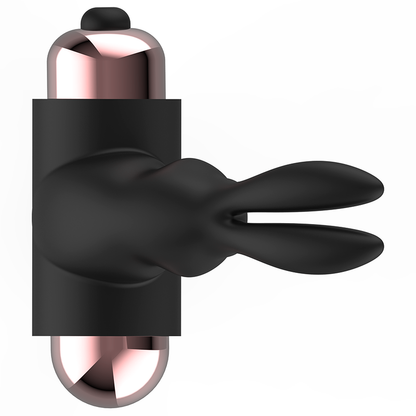 Anel vibratório COQUETTE CHIC DESIRE em preto e ouro para casais