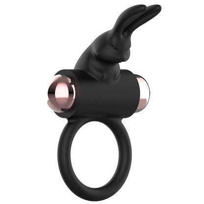 Anel vibratório COQUETTE CHIC DESIRE em preto e ouro para casais