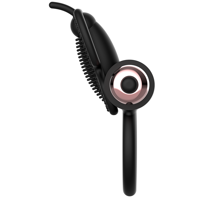 Anel Borboleta Vibrador COQUETTE CHIC DESIRE Preto/Ouro, ideal para casais e estimulação dupla.