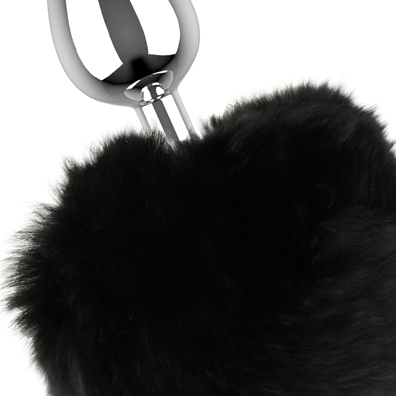 Close-up do COQUETTE CHIC DESIRE Plugue Anal Metal Tamanho L com cristal brilhante.