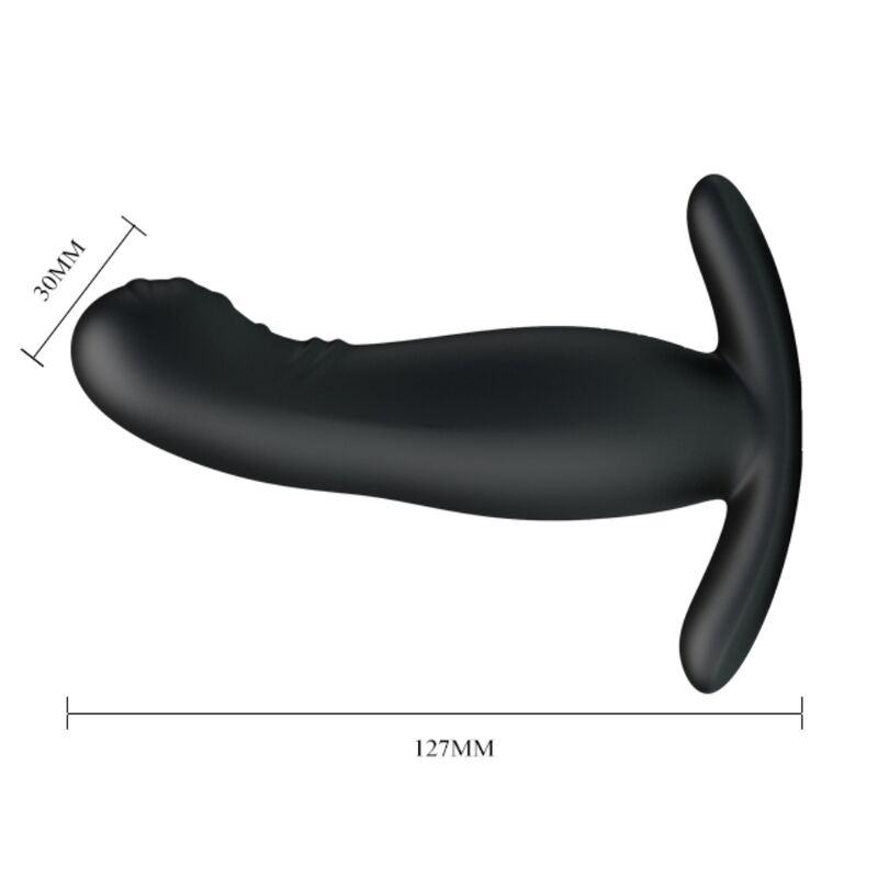 Imagem do MR PLAY Massageador de Próstata Preto Recarregável Vibratório de Silicone.