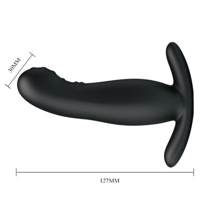Imagem do MR PLAY Massageador de Próstata Preto Recarregável Vibratório de Silicone.