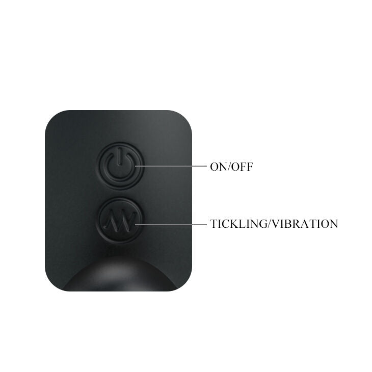 Imagem do MR PLAY Massageador de Próstata Preto Recarregável Vibratório de Silicone.