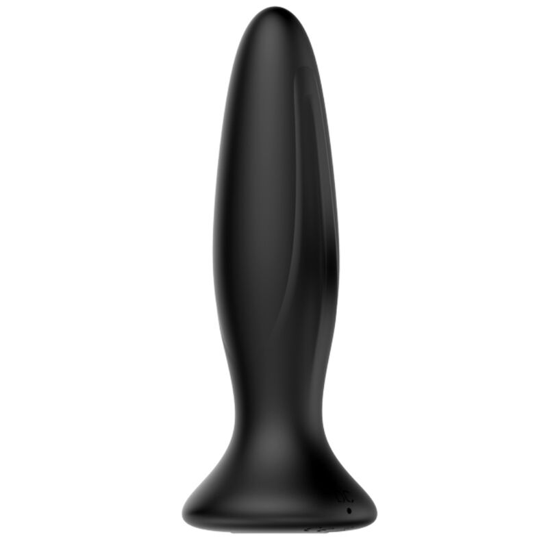 MR PLAY Plug Anal Vibrador Recarregável Preto com 12 Modos de Vibração