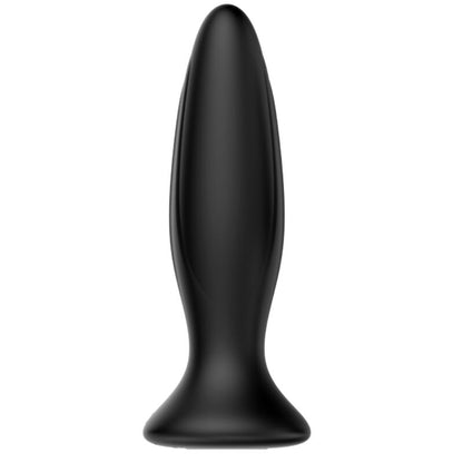 MR PLAY Plug Anal Vibrador Recarregável Preto com 12 Modos de Vibração