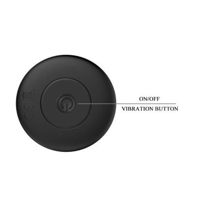 MR PLAY Plug Anal Vibrador Recarregável Preto com 12 Modos de Vibração