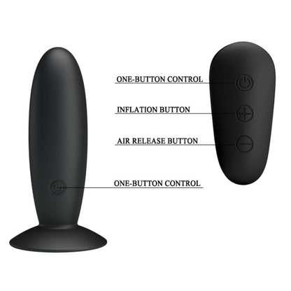 Imagem do MR PLAY Plug Anal Vibratório com Controle Remoto Preto