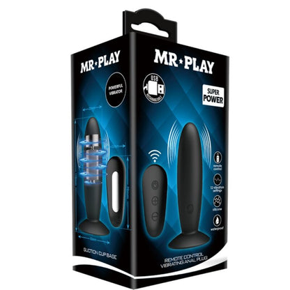 Imagem do MR PLAY Plug Anal Vibratório com Controle Remoto Preto
