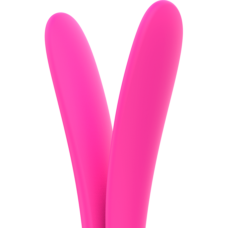 Close-up of the OHMAMA Vibrador Multifunção Duplo Edição Natal, highlighting its silicone texture and ergonomic design.