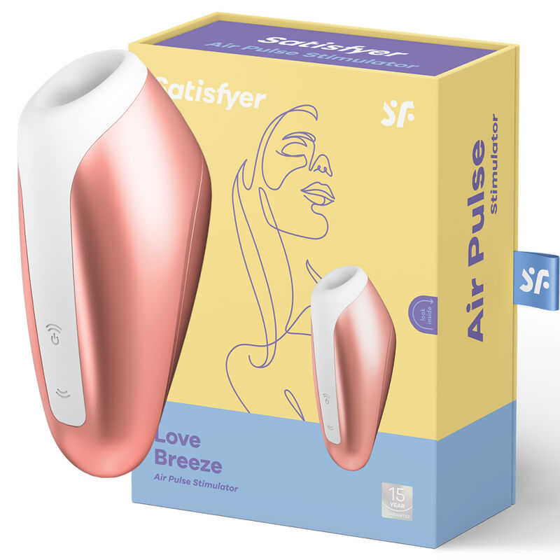 Satisfyer Love Breeze Cobre, um estimulador clitoriano com tecnologia Air Pulse e design elegante na cor cobre.