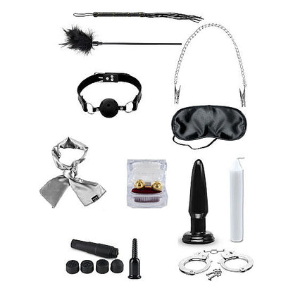 Kit de Fetiche Completo FETISH FANTASY LIMITED EDITION com 10 acessórios para exploração BDSM.