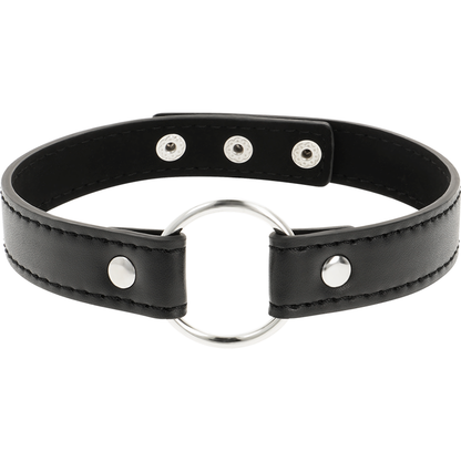 Colar de couro vegano ajustável Coquette Chic Desire.