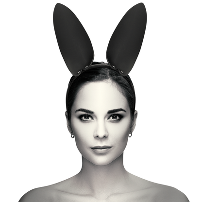 Bandolete COQUETTE CHIC DESIRE com orelhas de coelho em couro vegano, ideal para momentos sensuais e elegantes.