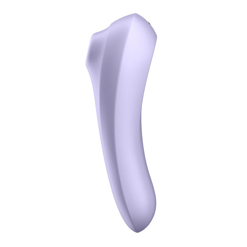 Satisfyer Vibrador Dual Pleasure Malva com design ergonómico, Air Pulse e ponta vibratória para ponto G.