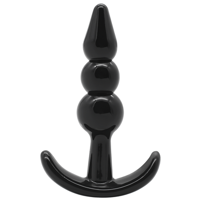 Close-up do Conjunto 4 Plugs Anais da Addicted Toys, mostrando os diferentes tamanhos e a flexibilidade do material.