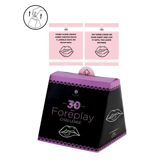 Jogo de cartas SECRETPLAY Desafios 30 Dias de Relacionamento para casais.