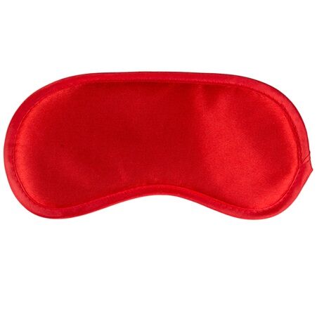 Venda acolchoada vermelha SECRETPLAY para jogos sensoriais e BDSM.