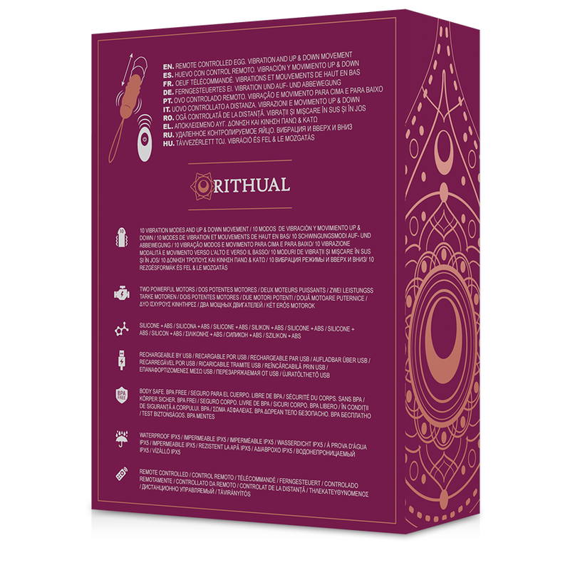 RITHUAL Reva Egg Bala Vibratória com Sistema Up&Down e Controlo Remoto
