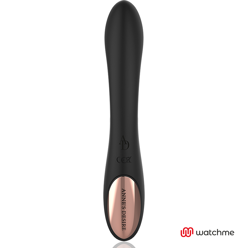 Vibrador ANNE'S DESIRE Curve Preto com tecnologia WATCHME para estimulação do Ponto G e clitóris.