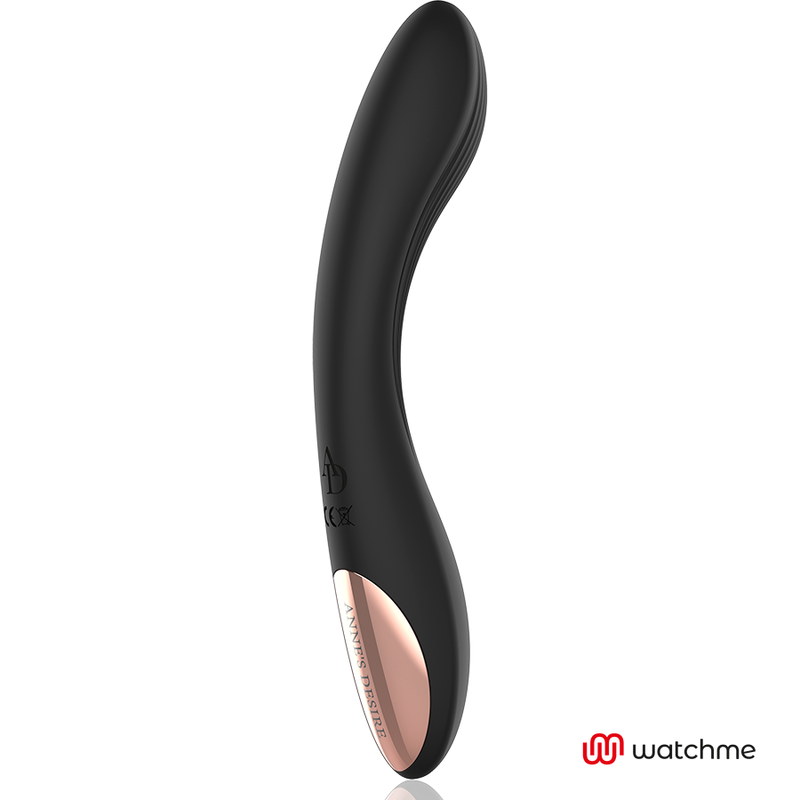 Vibrador ANNE'S DESIRE Curve Preto com tecnologia WATCHME para estimulação do Ponto G e clitóris.