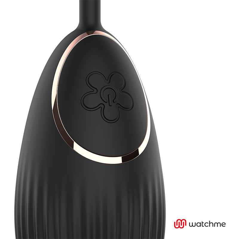 ANNE'S DESIRE EGG Vibrador com Controle Remoto WATCHME Preto, mostrando seu design compacto e elegante.