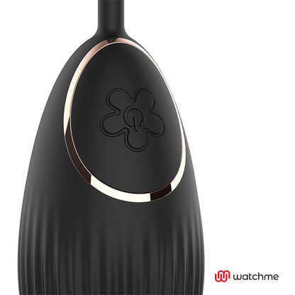 ANNE'S DESIRE EGG Vibrador com Controle Remoto WATCHME Preto, mostrando seu design compacto e elegante.