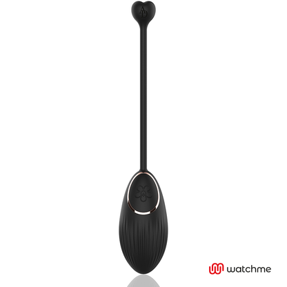ANNE'S DESIRE EGG Vibrador com Controle Remoto WATCHME Preto, mostrando seu design compacto e elegante.
