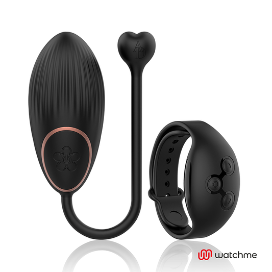 ANNE'S DESIRE EGG Vibrador com Controle Remoto WATCHME Preto, mostrando seu design compacto e elegante.