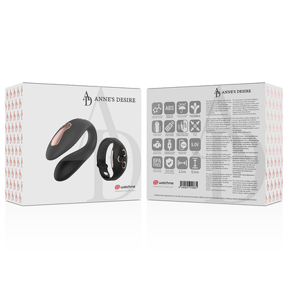 Vibrador para casais ANNE'S DESIRE Dual Pleasure com tecnologia WATCHME