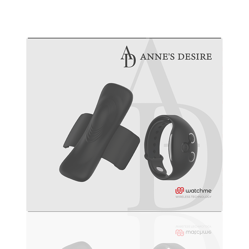 ANNE'S DESIRE Panty Pleasure Secret com Tecnologia WATCHME Preto, vibrador de calcinha discreto para prazer íntimo.
